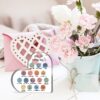 Therapy Office Decor, Anxiety Healthy Coping Skills Mental Health Decorations for Social Worker Classroom School Counseling Therapist Supplies Educational Acrylic Heart Art Decor