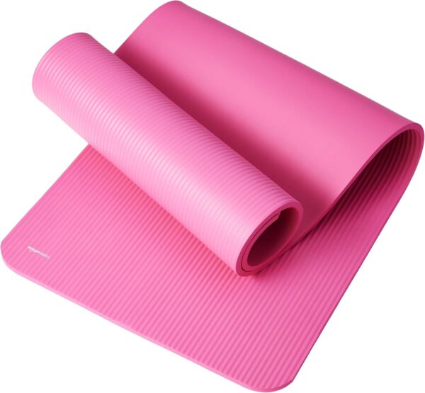 Amazon Basics 1/2 Inch Extra Thick Exercise Yoga Mat with Carrying Strap