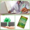Ctosree Mental Health Awareness Pens Gifts Bulk 12 Style Green Ribbon Retractable Gel Pens Black Ink Mental Health Awareness Accessories Favors Items for Office Charity Stuffers(120 Pcs)