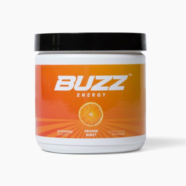 Morning Buzz Energy Drink Powder - Energy Boost Drink Mix - Sugar-Free Energy with Antioxidants - Morning Kickstart and Sports Nutrition Endurance Product - 30 Servings, Orange Burst, 8 Ounces