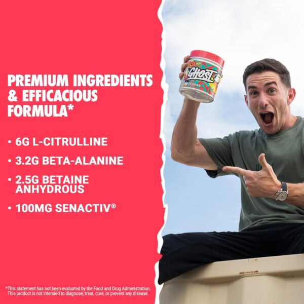 GHOST Legend V4 Pre-Workout Powder, Orange Cream - 30 Servings – Pre-Workout for Men & Women with Choline, L-Citrulline, & Beta Alanine for Energy & Focus