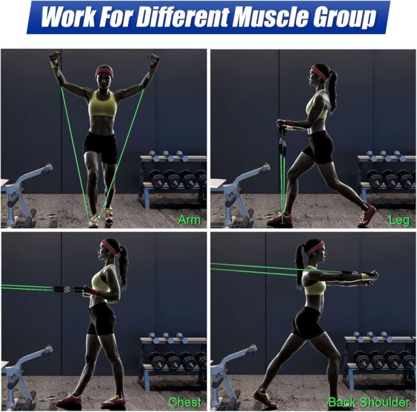 Exercise Bands Resistance Bands Set Strength Training Fitness Bands Workout Bands Resistance Elastic Bands for Exercise