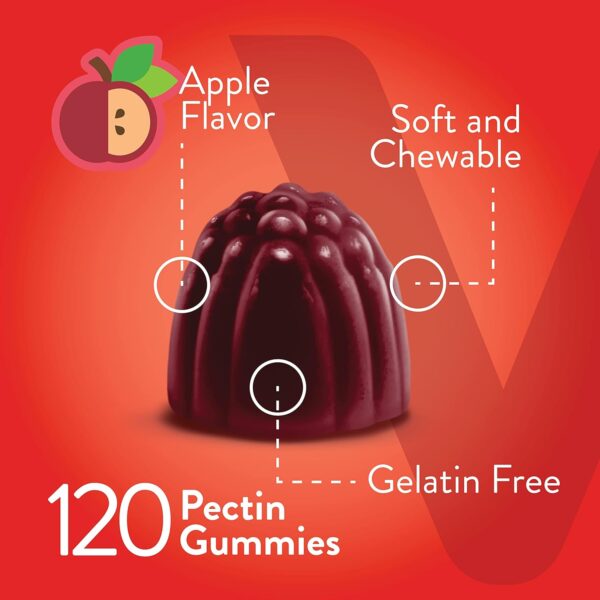 Apple Cider Vinegar Gummies 1,000mg Plus Ginger, ACV with The Mother, Detox Cleanse for Weight Loss and Immune Support, Vegan, Gluten Free, Gelatin Free, GMO Free - Chewable Apple Flavored Gummy