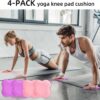 4PCS yoga knee pads, yoga wrist pads, yoga anti slip pads, Pilates support pads, designed to protect the balance of male and female knees, elbows, and wrists during exercise