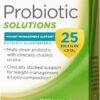 GNC Probiotic Solutions Weight Management Support with 25 Billion CFUs | Contains Clinically Studied Strains of Live, Active Probiotic Cultures, Vegetarian, Gluten Free, | 30 Capsules