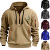 Men Hoodies Pullover,Mens Hoodies Zip up Pullover Graphic Hoodie Loose Fit Ultra Soft Hooded Sweatshirt with Pockets