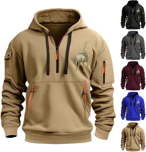 Men Hoodies Pullover,Mens Hoodies Zip up Pullover Graphic Hoodie Loose Fit Ultra Soft Hooded Sweatshirt with Pockets