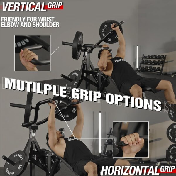 GMWD Chest Press Machine, 1250LBS Bench Press Machine with Independent Converging Arms, 7+5 Adjustable Incline Chest Press Machine for Home Gym, 30° Target Upper Chest, Black