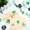 Whaline 1000Pcs Mental Health Awareness Stickers Green Ribbon Awareness Decals Inspirational Postive Self-Adhesive Stickers for Adult Teens Fundraiser Event Mental Health Handout Supplies, 8 Design