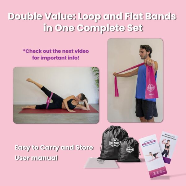 Resistance Bands for Working Out, Set of Elastic Bands for Exercise, Physical Therapy, Strength Training, Pilates, Fitness, Yoga, and Home Workouts, Bandas de Resistencia para Hacer Ejercicio