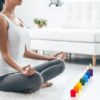 MEGA CANDLES Unscented Assorted Color Chakra Candle, Hand Poured Premium Wax Candles