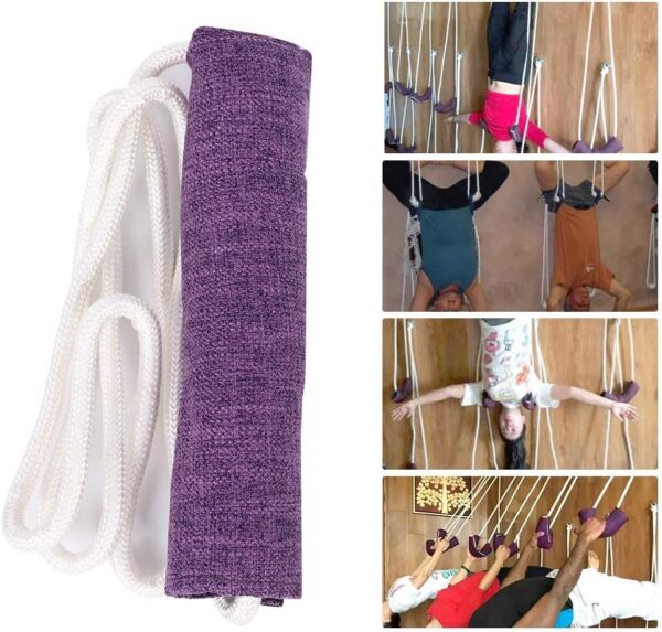 Yoga Rope 17mm CVC Yoga Auxiliary Training Wall Rope Sport Rope Bag Arm Straps for Outdoor Exercise Equipment