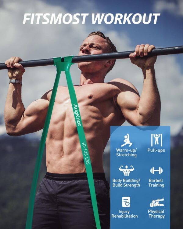 Resistance Bands, Pull Up Exercise Bands, Workout Bands for Fitness Training, Body Stretching, Physical Therapy, Muscle Training