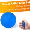 Grip Strength Trainer 7 Pack Adjustable, Finger Stretcher Resistance Extensor Bands, Finger Exerciser, Hand Gripper Strength Ring & Stress Ball