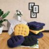 Tiita Floor Pillows Cushions Round Chair Cushion Outdoor Seat Pads for Sitting Meditation Yoga Living Room Sofa Balcony 22x22 Inch, Black