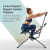 71SLGjgayCL._AC_SL1500_.jpg Sunny Health & Fitness Row-N-Ride PRO, Full Body Combo Squat Machine w/Optional Resistance Band, Easy Setup Ab Workout Exercise Equipment for Home, Whole Body Cardio, Optional SunnyFit App Connection