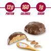 ProtiDIET Caramel and Sea Salt Collagen Crispy Bites - Gluten free, Low Sugar, No Trans Fat - Great On-The-Go High Protein Healthy Snacks for Adults with Essential Nutrients - 7 Protein Clusters Per Box