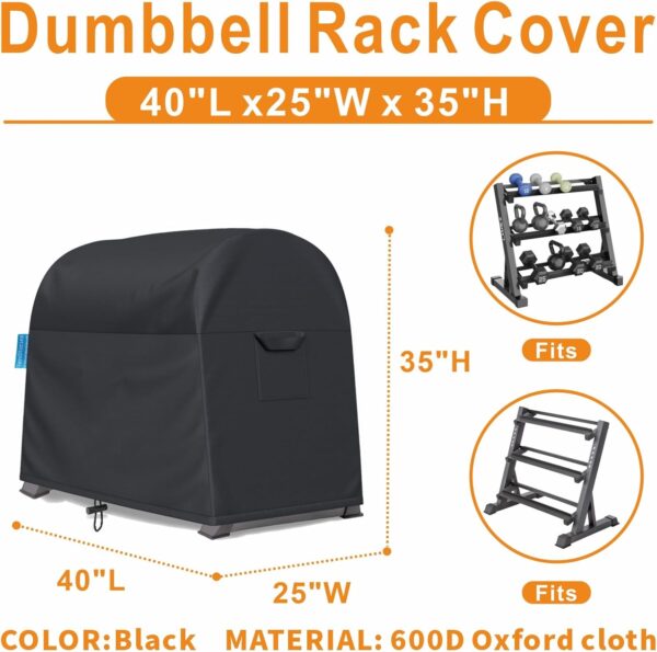 Dumbbell Rack Dust Cover, Dumbbell Weight Rack Cover, A-Frame Dumbbell Rack Cover, Designed Specifically for Home Gym Dumbbell Set Brackets - Waterproof and Dustproof Cover (Cover Only)