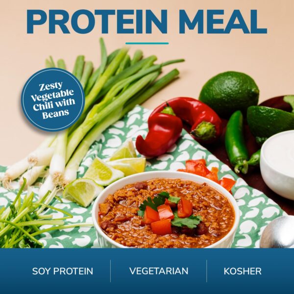 WonderSlim Protein Meal, Zesty Vegetable Chili w/Beans, 12g Protein, 4g Fiber, Gluten Free (7ct)