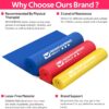 Resistance Bands for Working Out, Exercise Bands for Physical Therapy, Stretch, Recovery, Pilates, Rehab, Strength Training and Yoga Starter Set
