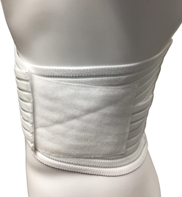OTC Lumbosacral Support, 7-inch Lower Back, Lightweight Compression, Elastic, White, Universal