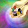 Chakra Stones 8 PCS Kit, Oval Shape, Tumbled & Polished, for Use in Grounding Balancing Soothing Meditation Reiki or as Worry Stones, Hot Spa Rock & Massage (8-pcs Chakra Stones)