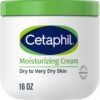 Cetaphil Face & Body Moisturizer, Hydrating Moisturizing Cream for Dry to Very Dry, Sensitive Skin, NEW 16 oz, Fragrance Free, Non-Comedogenic, Non-Greasy