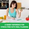 Keto Cheat Sheets Magnets Booklet - Keto Gifts For Women - Keto Diet Beginners Guide - Keto Food Book Magnetic Chart - Weight Loss Low Carb Ketogenic Diet Keto Cookbook Meal Plan - Keto Chow Mojo