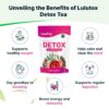 Detox Tea - Herbal Blend with Dandelion, Ginseng, and Ginger - Supports A Healthy Weight, Digestive Health - Vegan, All Natural, Laxative-Free - Peach Flavor (28 Servings)