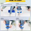 Adjustable Ankle Weights for Women Men 1 Pair 2 4 6 8 10 LBS Leg Weights Hand Arm Wrist Weights with Removable Weight, 1-5 LB Each Ankle Strength Training Weight for Physical Therapy Gym Fitness Walking Running