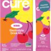 Cure Hydration - Kids Electrolyte Drink Mix | Plant-Based Pediatrician Formulated Rehydration | No Added Sugar, Non-GMO, Gluten-Free, No Artificial Flavors, FSA & HSA | Box of 6 Packets - Fruit Punch