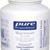 Pure Encapsulations Magnesium (Glycinate) - Supplement to Support Stress Relief, Sleep, Heart Health, Nerves, Muscles, and Metabolism* - with Magnesium Glycinate - 180 Capsules