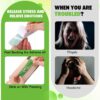 150 Pcs Mental Health Anxiety Stickers Mental Health Awareness Green Ribbon Relief Calm Stickers Sensory Stickers Gifts Adhesive Strips Anti Stress Toys for Teen School Office