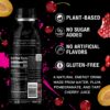 Pure Fuel Healthy Energy Drinks Cherry Bomb - Sports Drinks - Plant Based - 180mg Natural Caffeine - 12pk x 16.9 fl oz