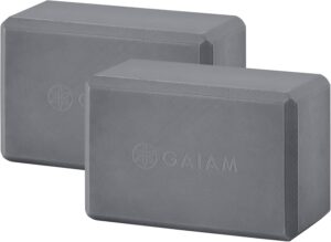 Gaiam Yoga Block - Supportive Latex-Free Eva Foam - Soft Non-Slip Surface with Beveled Edges for Yoga, Pilates, Meditation - Yoga Accessories for Stability, Balance, Deepen Stretches