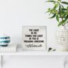 Namaste Quote the Light in Me Thinks the Light in You Wood Box Sign Rusitc Wooden Box Sign Yoga Meditation Room Desk Shelf Decor (5 X 5 Inch)