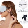 Sleeping Mask 2 Pack, Warm, Cool Double-Sided Use of Sleep Mask, Super Soft Blindfold with Adjustable Strap, Block Out Light, Comfort Sleep Eye Mask for Travel Meditation Nap