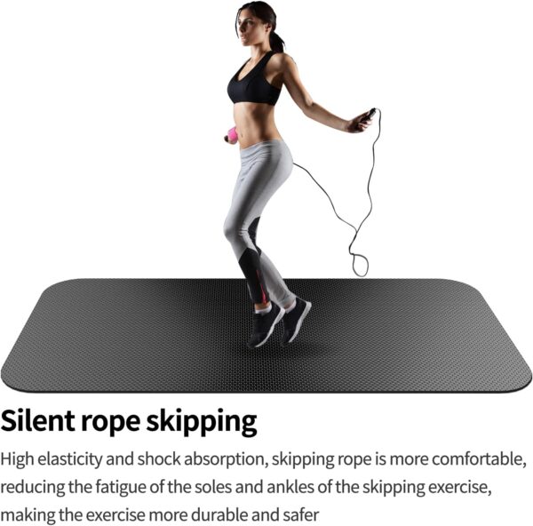 71TL-UzN5L._AC_SL1500_.jpg Large Exercise Mat,Exercise Equipment Mat,Treadmill Mat, Exercise Bike Mat, Workout Mats for Home Gym Mats Gym Flooring Rubber Workout Mat Fitness Mat Large Yoga Mat Cardio Mat for Weightlifting, Jump Rope, Non-slipping