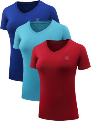NELEUS Women's 3 Pack Compression Workout Athletic Shirt