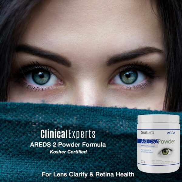 Navan AREDS 2 Powder - Antioxidant Eye Vitamins & Minerals Supplement for Lens Clarity & Retina Health by Clinical Experts - Lutein, Zeaxanthin, Zinc, Vitamin C - Kosher Style, 30 Servings