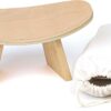 Ergonomic Wooden Meditation Bench for Seiza & Yoga Practice - Natural Portable Kneeling Seat for Travel & Prayer