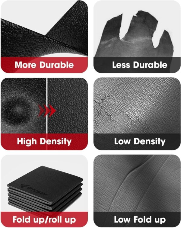 Treadmill Walking Pad Mat for Carpet Floors 72x32'', 1/4“Thick Treadmill Mat for Hardwood Floors,Mat for Under Treadmill/Bike Carpet,Foldable Exercise Equipment Mat,Non-Slip,Noise&Shock Reduction