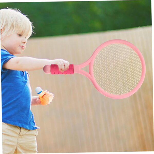 2pcs Pink Cartoon Tennis Racket for Outdoor Fitness Equipment for Fun Racquet for Playing and Engaging Activities Lightweight and Colorful Design