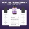DORADO NUTRITION Night Time Fat Burner Gummies (60 Count) Weight Loss & Metabolism Gummies - Sugar Free - Delicious Raspberry Flavor - Melatonin Sleep Gummy - Vegan - 3rd Party Tested - USA Made