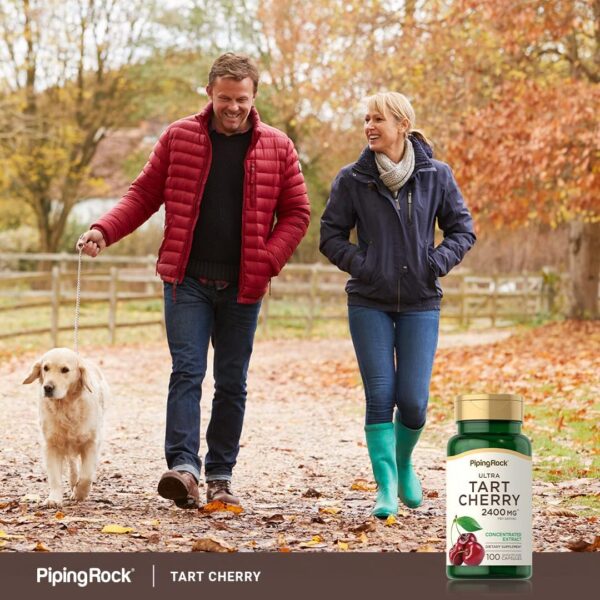 Piping Rock Tart Cherry Capsules | 2400 mg | 100 Count | Concentrated Extract | Non-GMO, Gluten Free Supplement