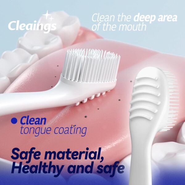 Disposable Toothbrushes with Double Cleaning Beads Toothpaste and Clean Floss Picks for Work or Travel - 20 pcs-Mint Flavor（Pack of 1）