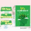 100 Pcs Mini Mental Health Notepads Small Memo Pad Notepads Bulk Mental Health Awareness Green Ribbon Pocket Notebooks, 10 Styles