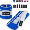 Adjustable Ankle Weights for Women Men 1 Pair 2 4 6 8 10 LBS Leg Weights Hand Arm Wrist Weights with Removable Weight, 1-5 LB Each Ankle Strength Training Weight for Physical Therapy Gym Fitness Walking Running