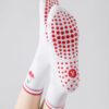 Yawlsow Pilates Grip Socks for Women Yoga Grippy Socks Cute Barre Non Skid Athletic Crew Sticky Socks Workout Hospital