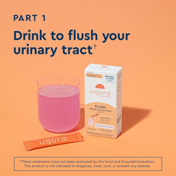 Uqora Complete Regimen with Flush, Defend & Promote - Urinary Tract Support with D-Mannose, Vitamin C, Green Tea Extract, Probiotics & More - Comprehensive Bladder Health Support* - 3-Part Bundle